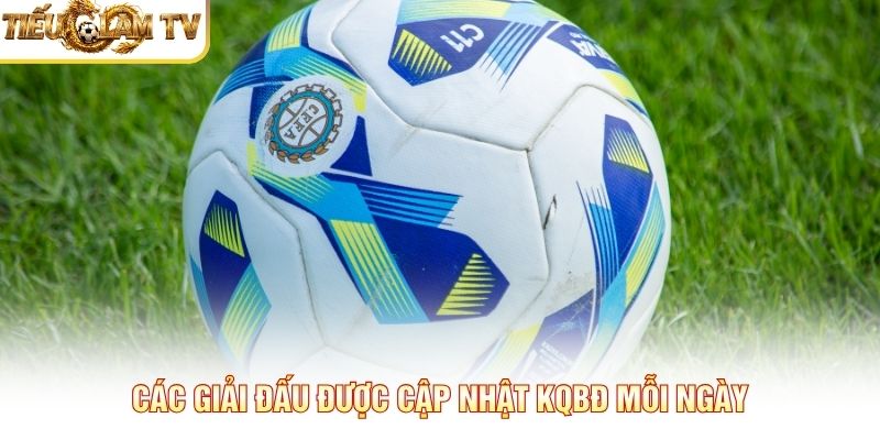 Các giải đấu được cập nhật kết quả bóng đá mỗi ngày