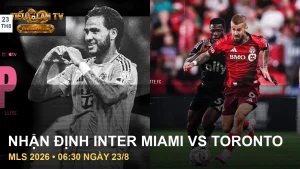 Ảnh cầu thủ Inter Miami CF và Toronto FC từ nguồn câu lạc bộ chính thức