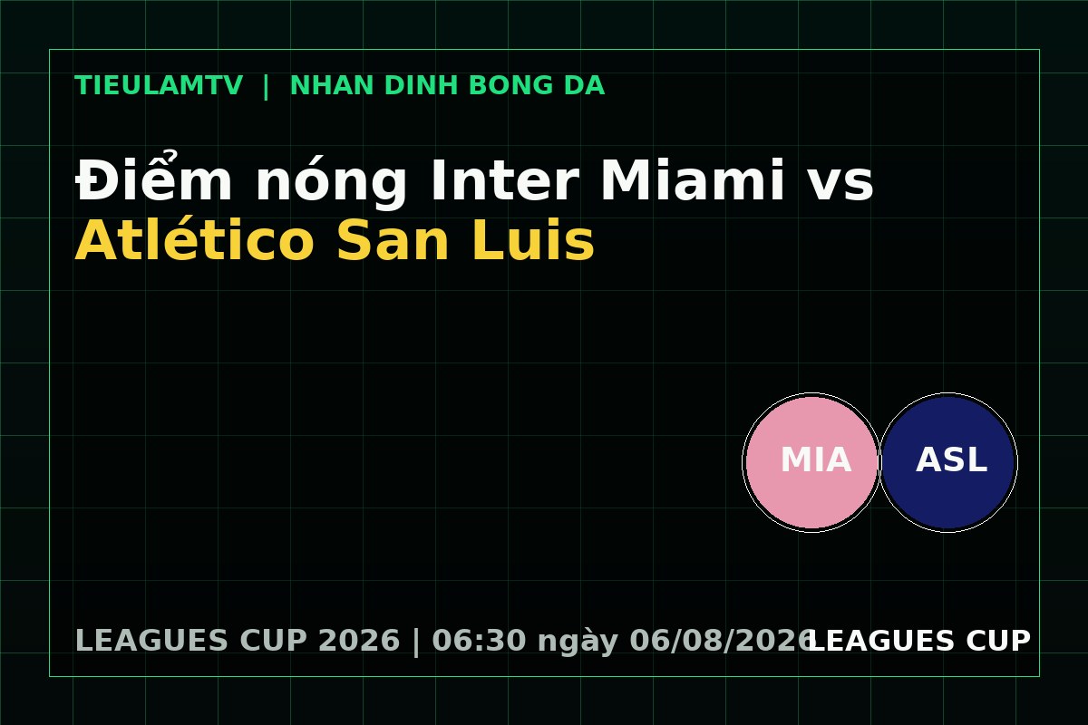 Điểm nóng Inter Miami vs Atlético San Luis - phân tích trận đấu
