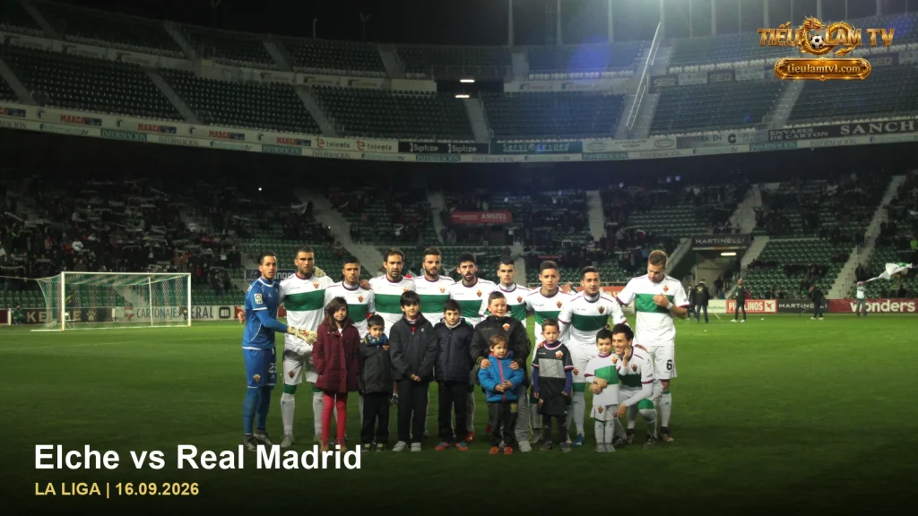 Elche CF trong ảnh đội bóng minh họa trận Elche vs Real Madrid