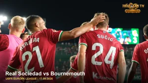 Real Sociedad trong ảnh nhận định trận Real Sociedad vs Bournemouth