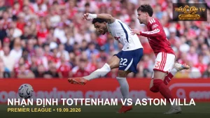 Cầu thủ Tottenham trong trận đấu trước Aston Villa