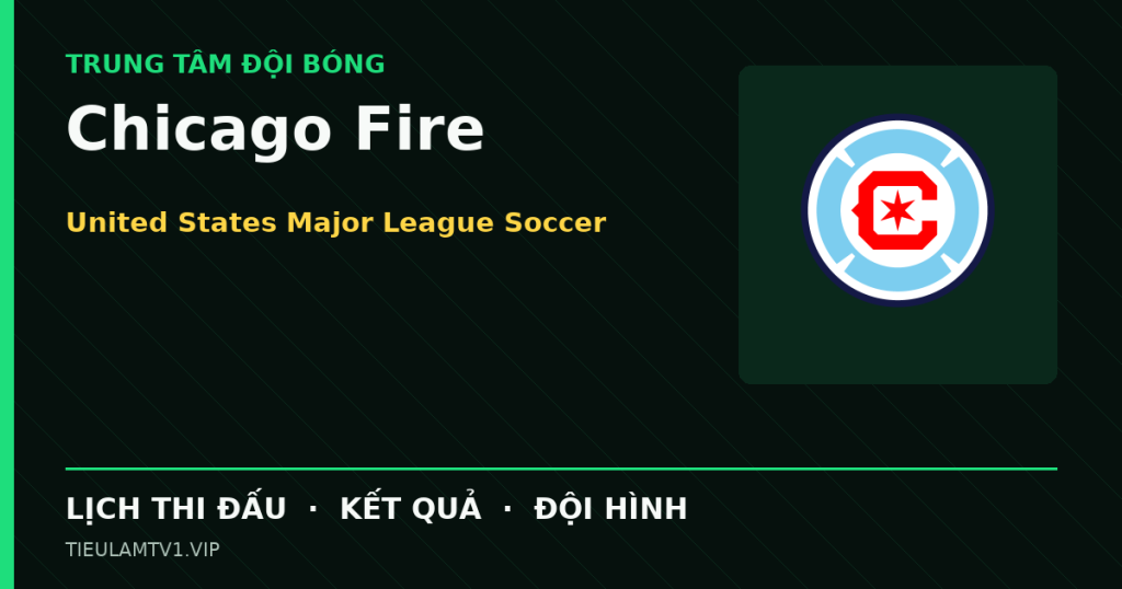 Đồ họa bóng đá Chicago Fire tại United States Major League Soccer
