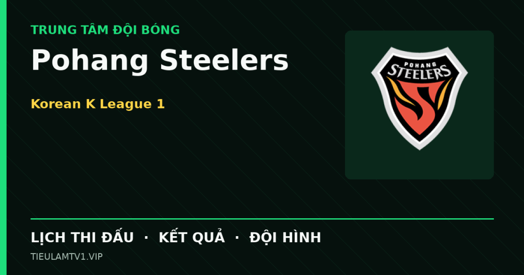 Đồ họa bóng đá Pohang Steelers tại Korean K League 1