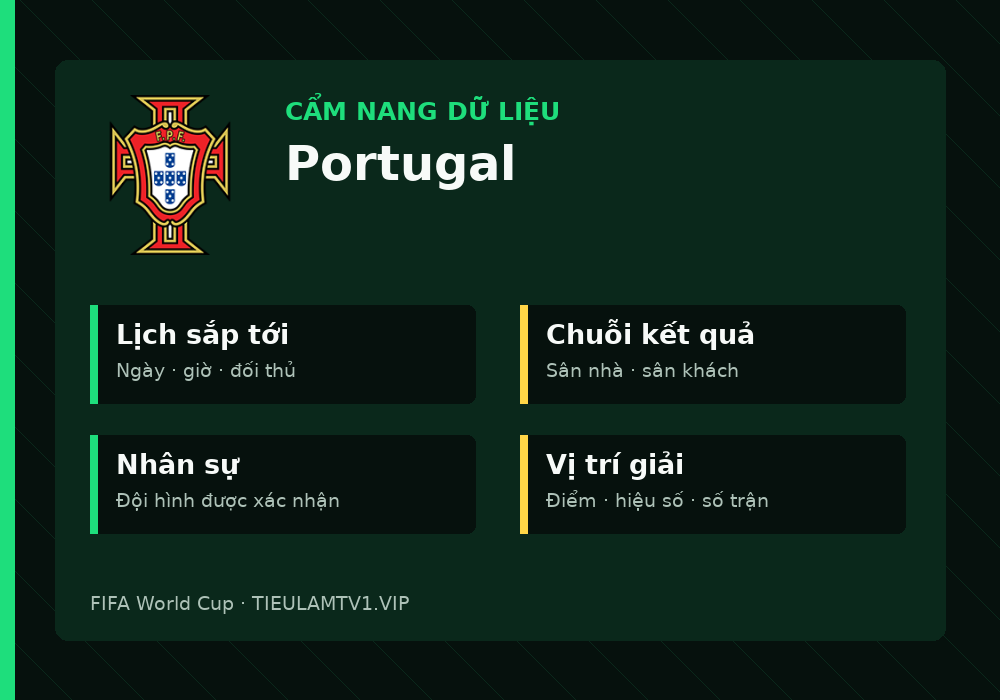 Phân tích phong độ và lối chơi Portugal