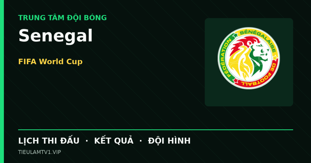 Đồ họa bóng đá Senegal tại FIFA World Cup